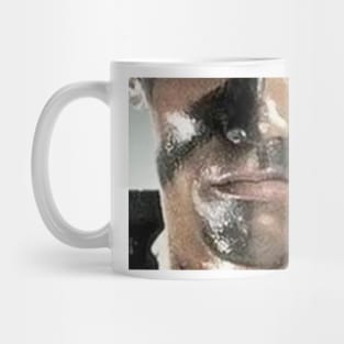 arnie commando face mask Mug